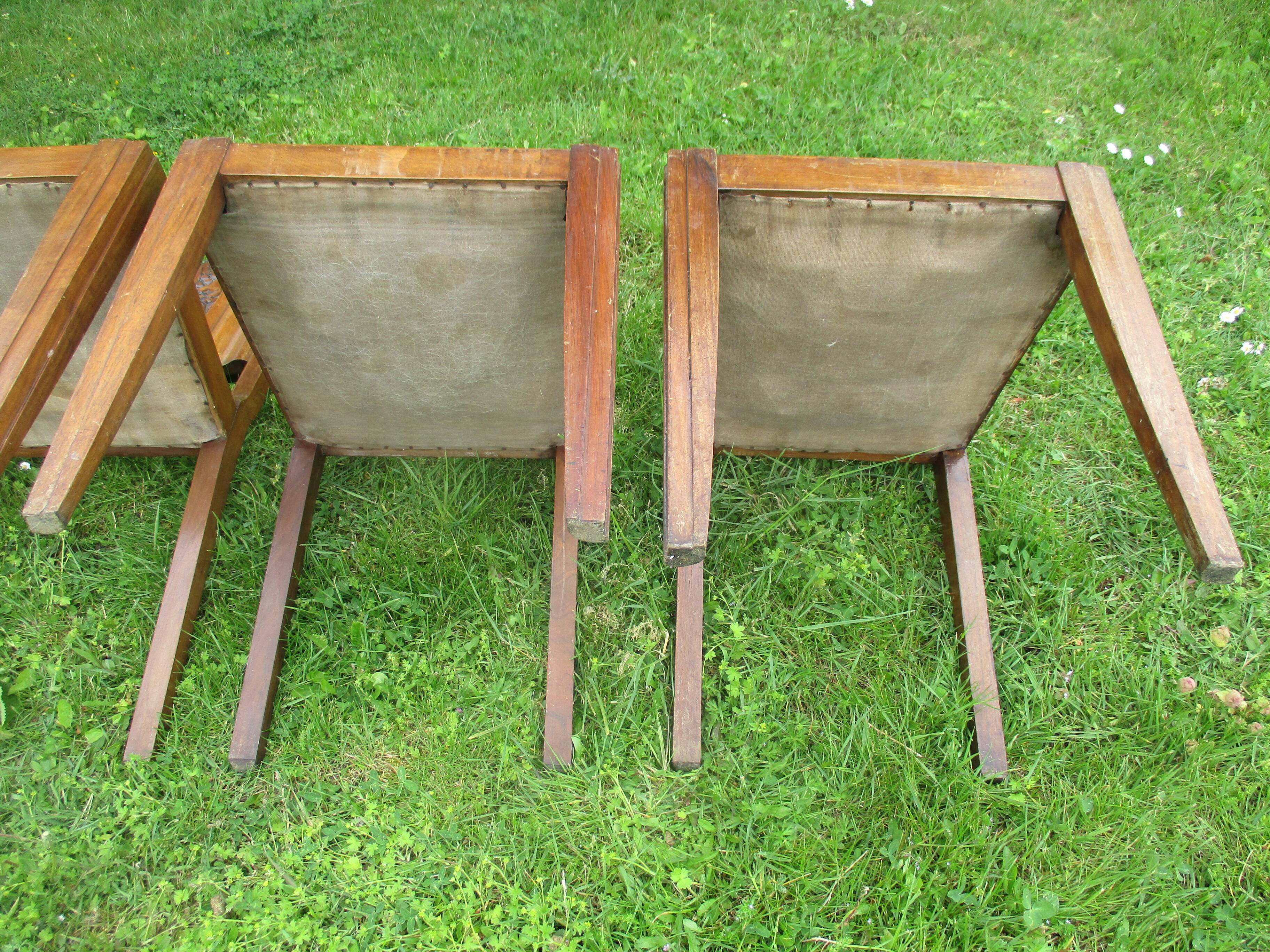 4 Art-deco Circa Chairs 1940