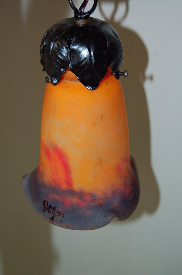 Lustre Art Déco par Nics Frères Et Degué