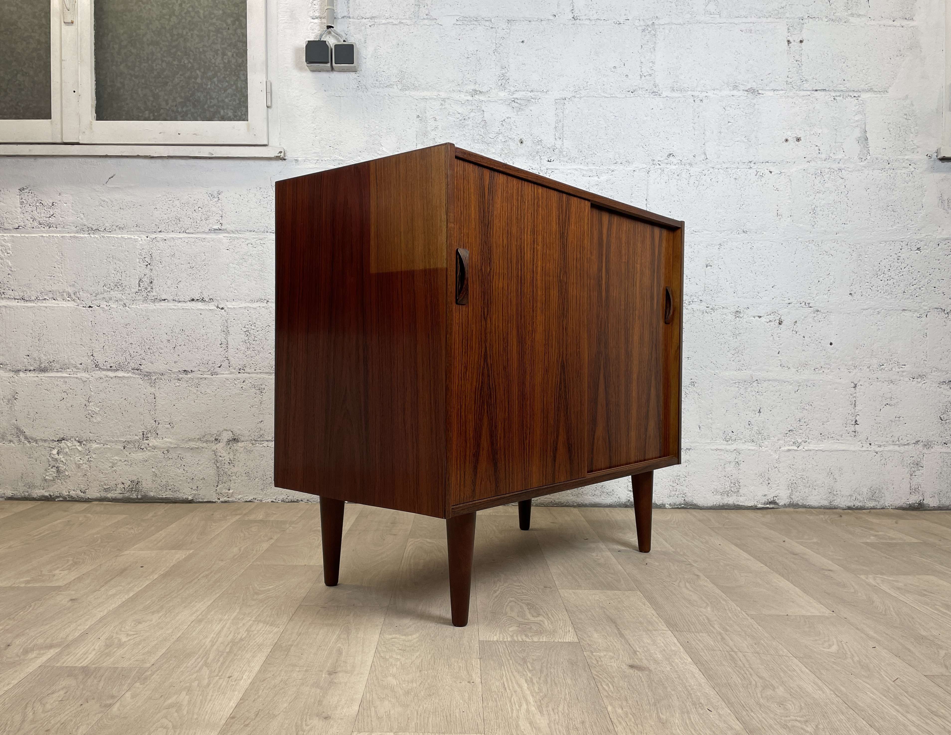 Scandinavian row by Brouer Møbelfabrik vintage rosewood, 60s