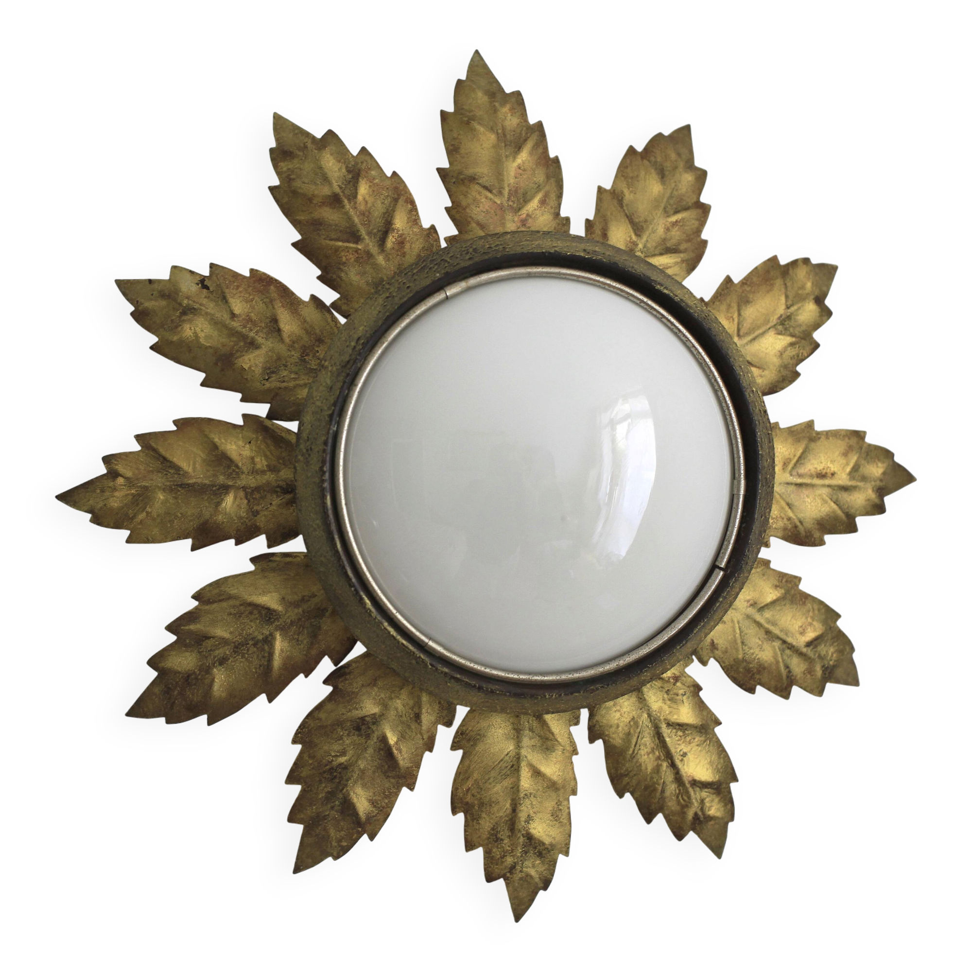 Gold wall lamp 30cm x 30cm