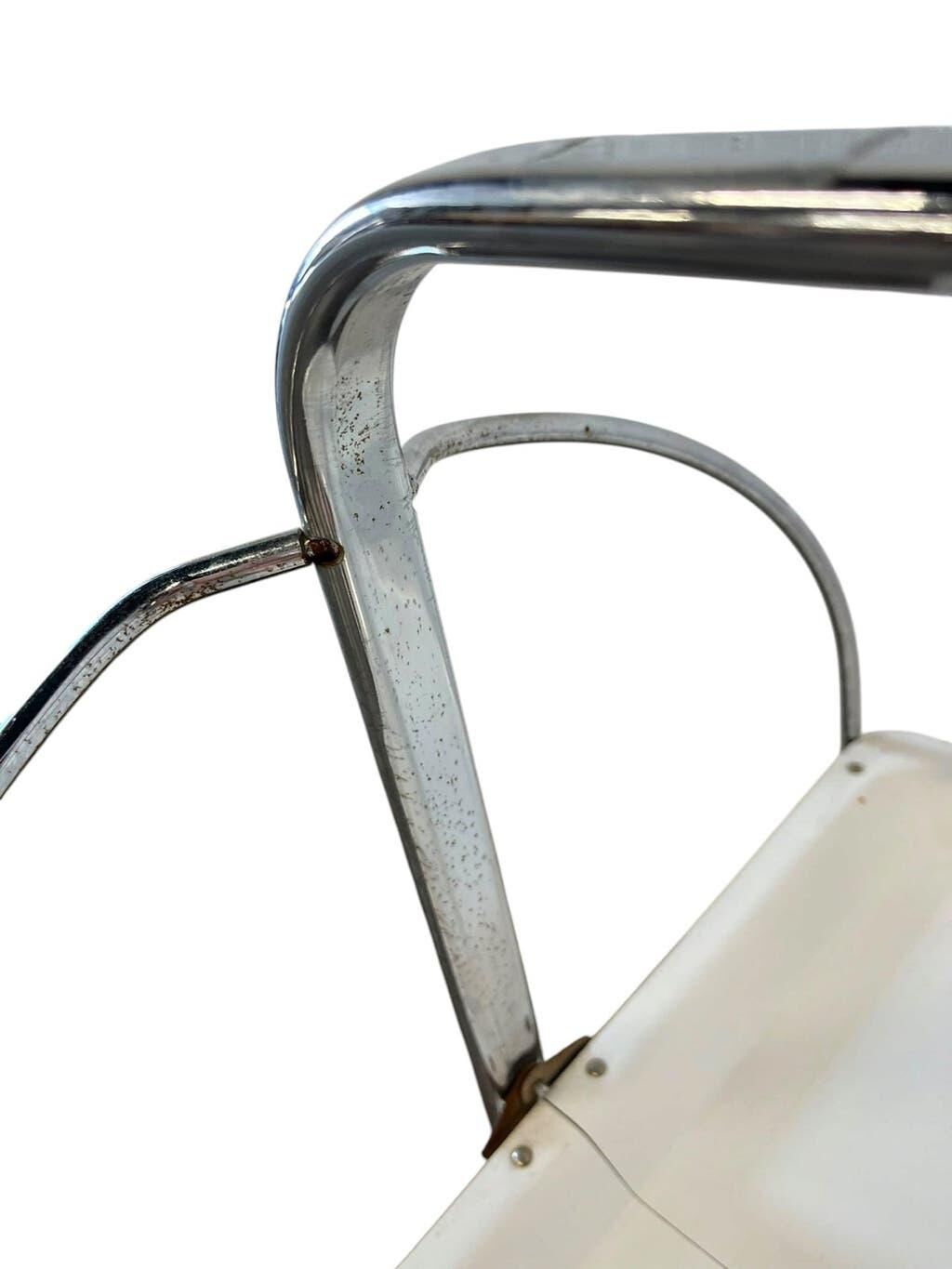 Vintage chrome folding bar/side table