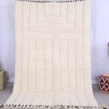 Handmade wool Berber rug 250x150 cm