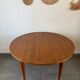Vintage teak round table