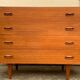 Pair of Scandinavian teak chests of drawers 1960