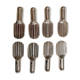 6 porte couteaux en metal argente Christofle raquette luc lanel designer