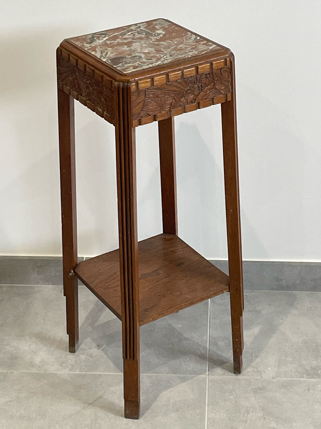 Art deco harness marble top