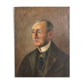 Portrait de vieillard à la barrette tricolore