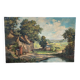 Paysage de ferme signé XIX-XXEME siècle