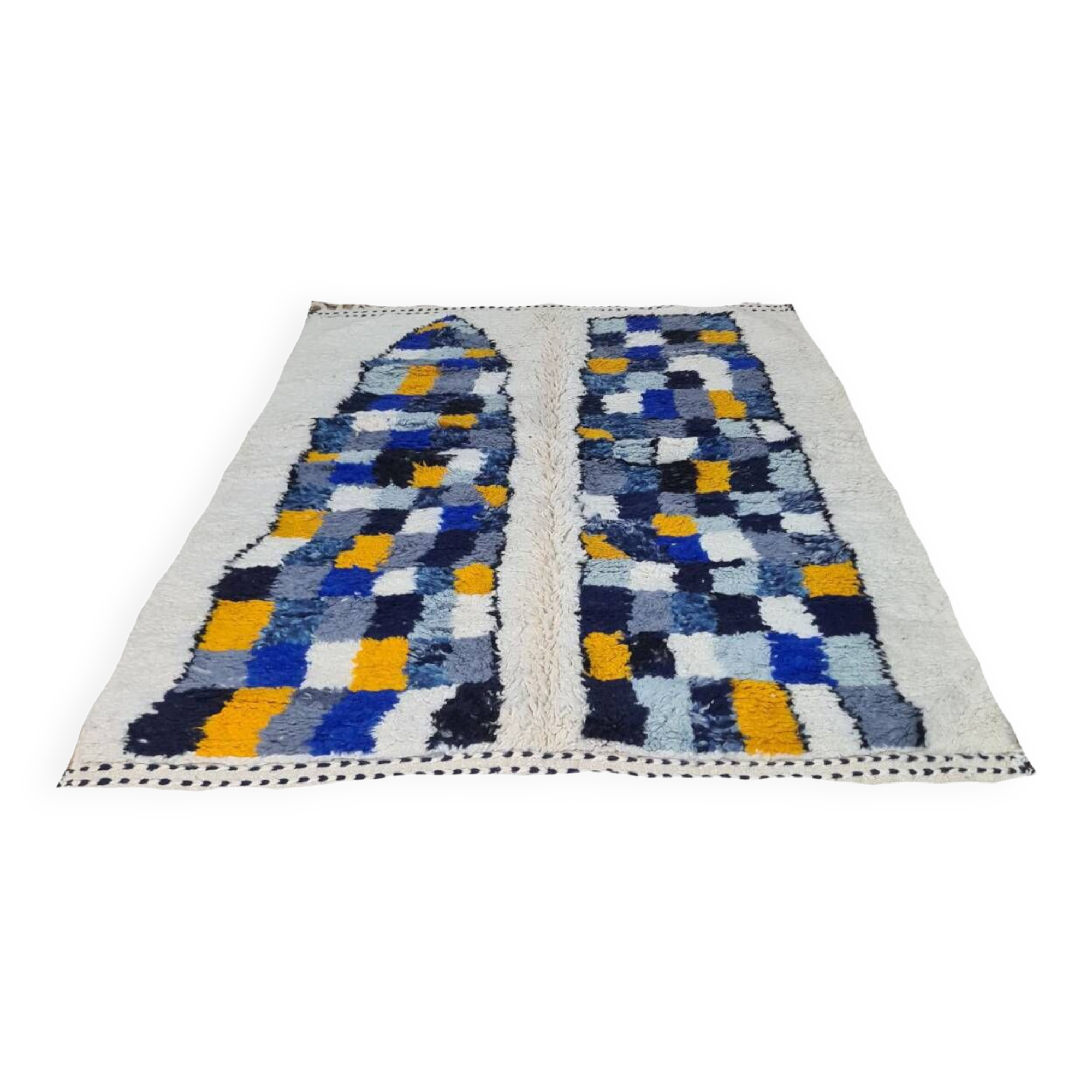 Handmade wool Berber rug 250 x 150 cm