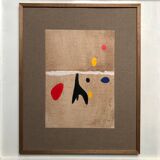 Abstract painting on paper