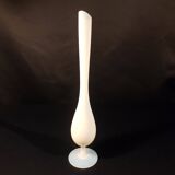 White opaline soliflore vase