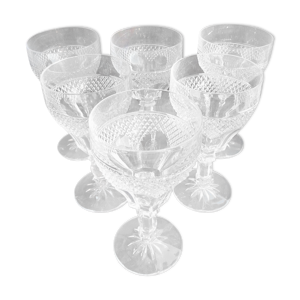 6 verres à pied à vin