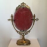 Oval mirror on stand 30x40cmg mirror