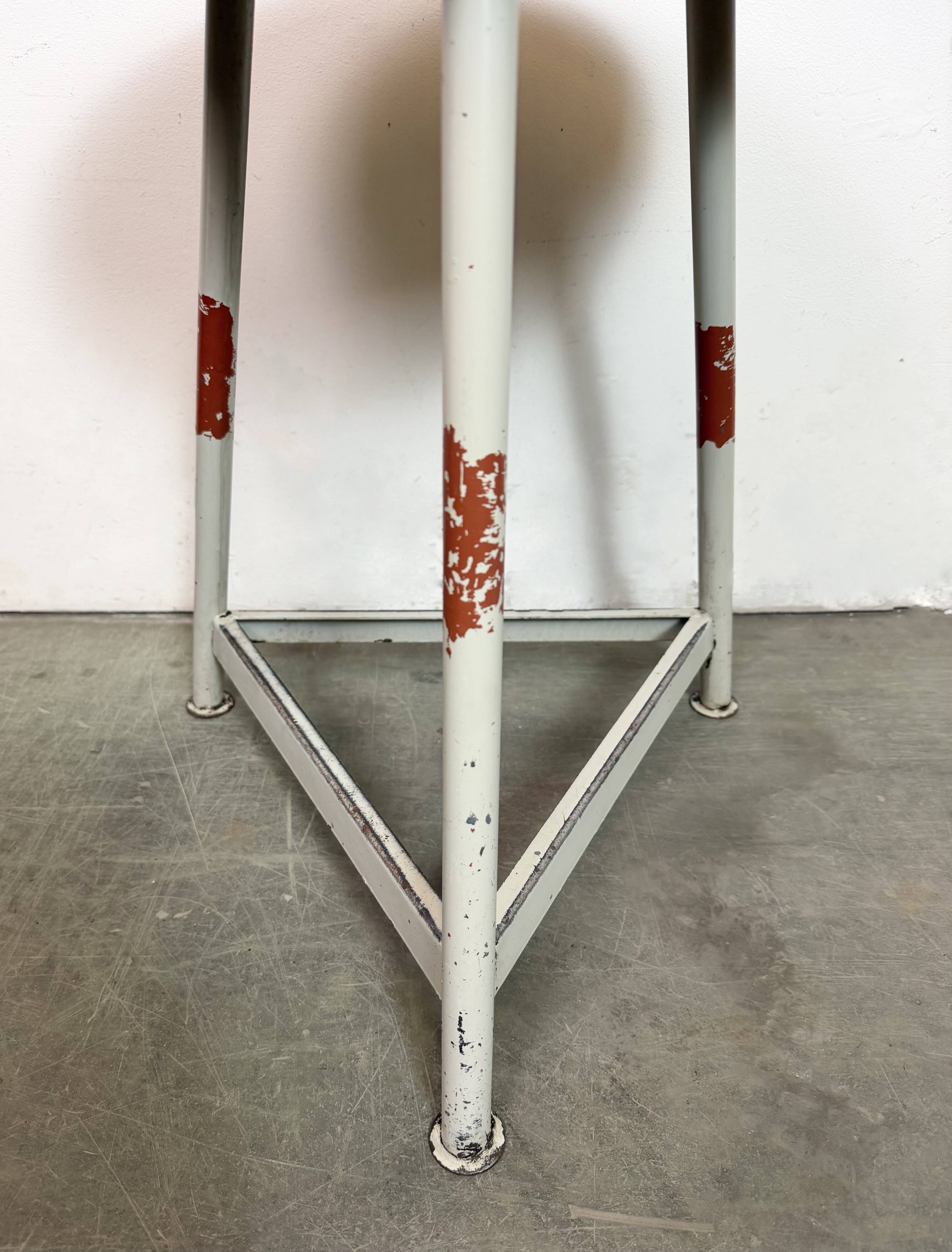Grey Industrial Workshop Stool, 1960s