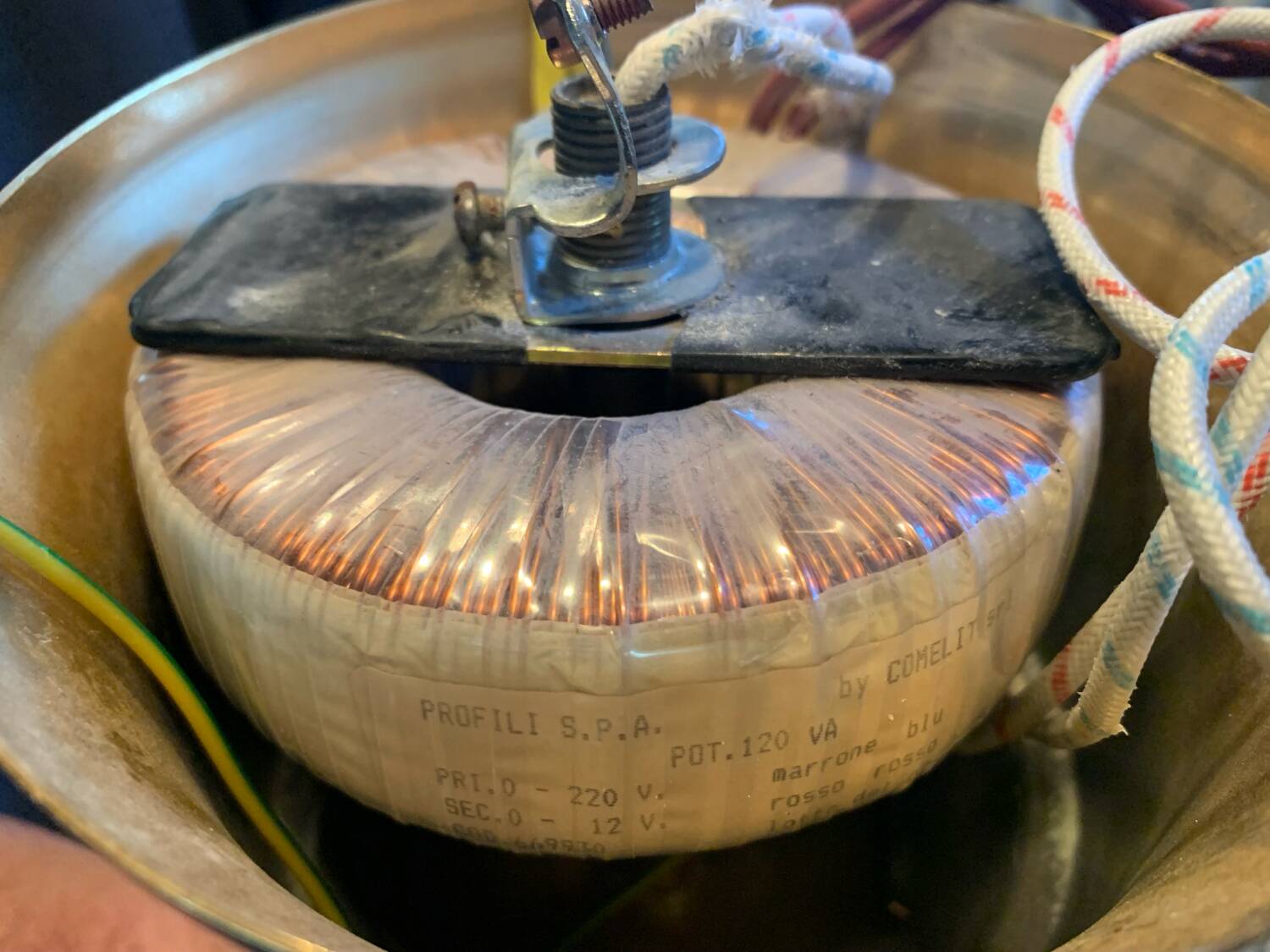 Profili studio chandelier gold plated and Swarovski crystal