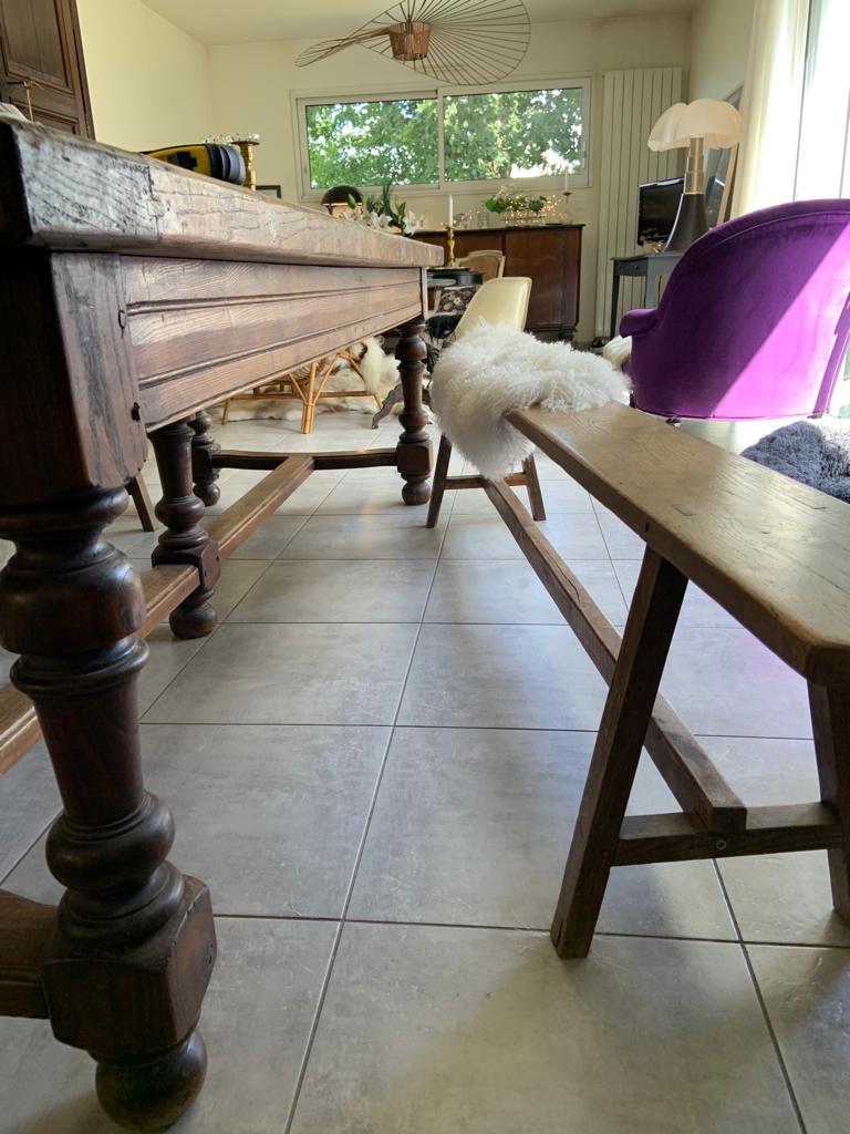 Castle, farm, convent kitchen table