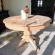 Round table with central leg