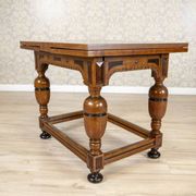 Dutch Extendable Oak Side Table, Late 19th Century