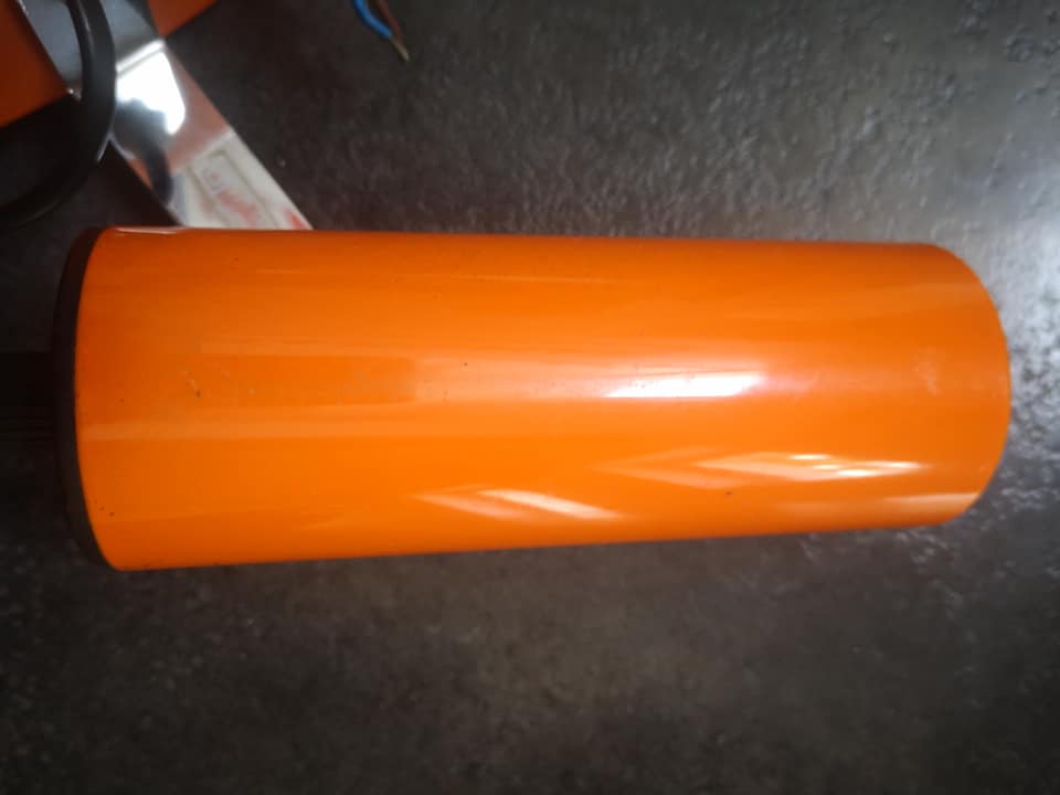 Wall spot wall lamp Italian orange ceiling lamp vintage 100%70 Targetti Sankey