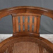 Small Office Armchair in Walnut, Louis XVI style – Late 19th century