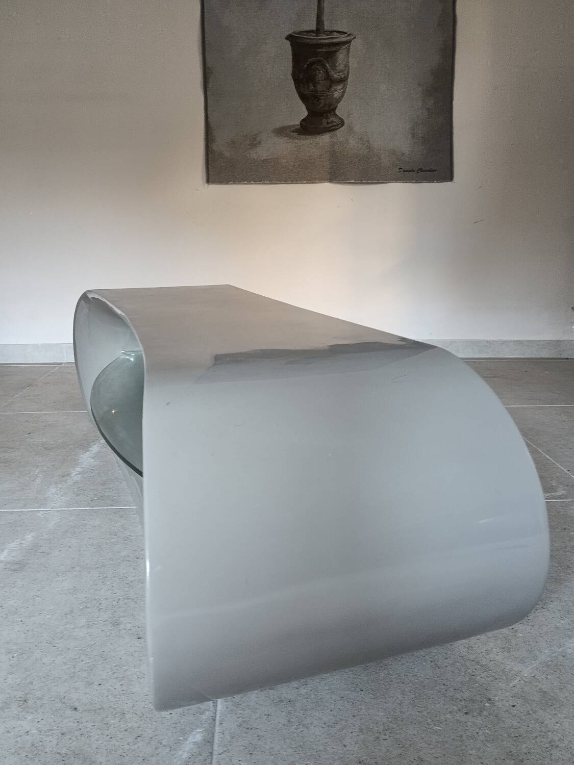 Design milanode grey tv stand