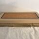 Rectangular mother-of-pearl and brass storage box 1970