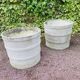 Pair of large fiber cement planters