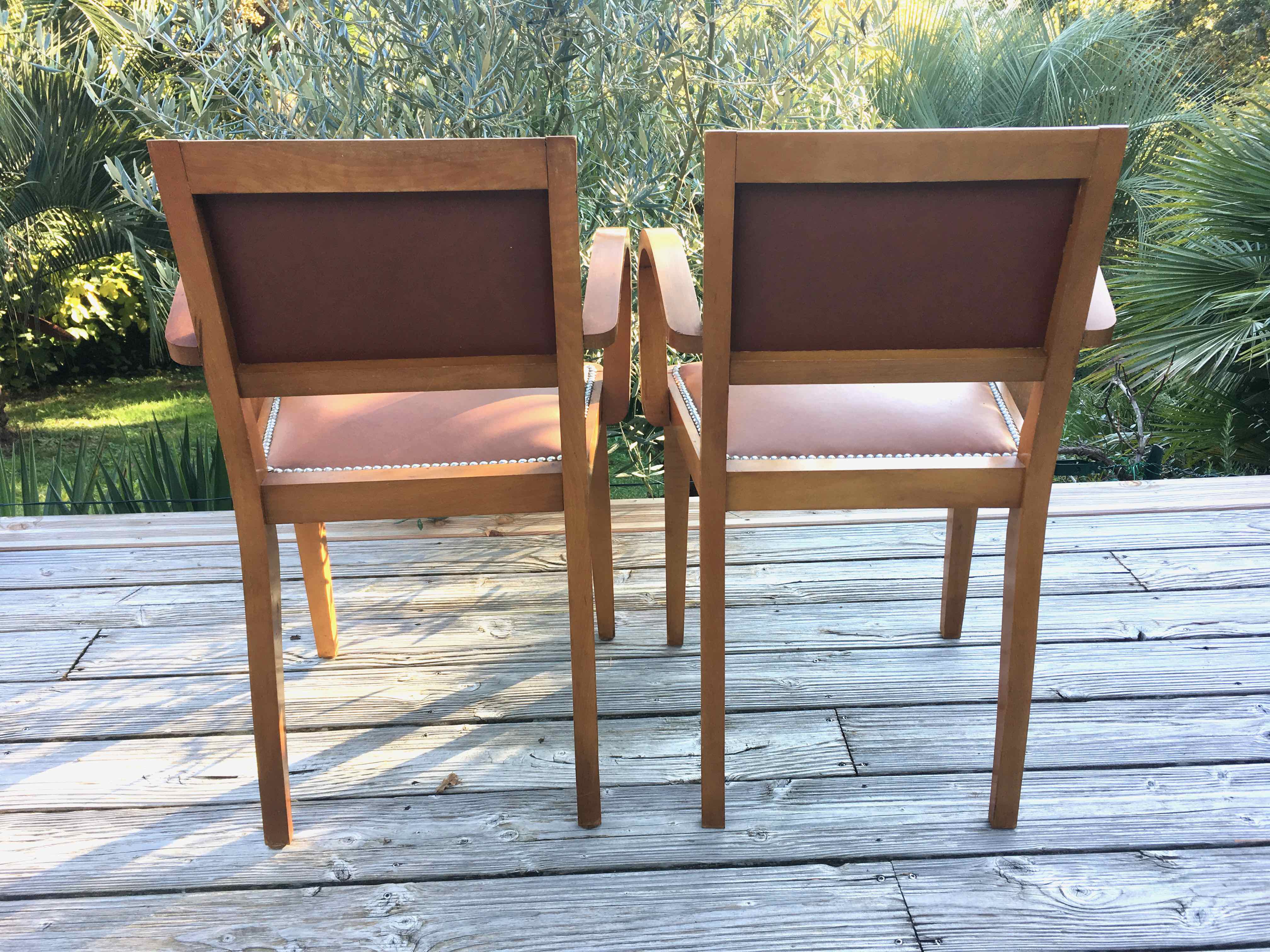 Pair of 50s bridge chairs