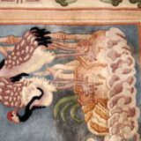 Vintage Chinese carpet Art Deco handmade 186cm x 273cm 1940s