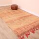 Peach Vintage Moroccan Rug 175 x 285 cm, Berber Wool Rug Handmade, Boho Rug