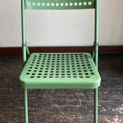 Garden chair in perforated sheet metal 1950