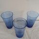 Long blue gradient drink glass – fine glass – 1970s