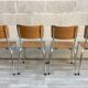 Set of 4 retro chairs in formica