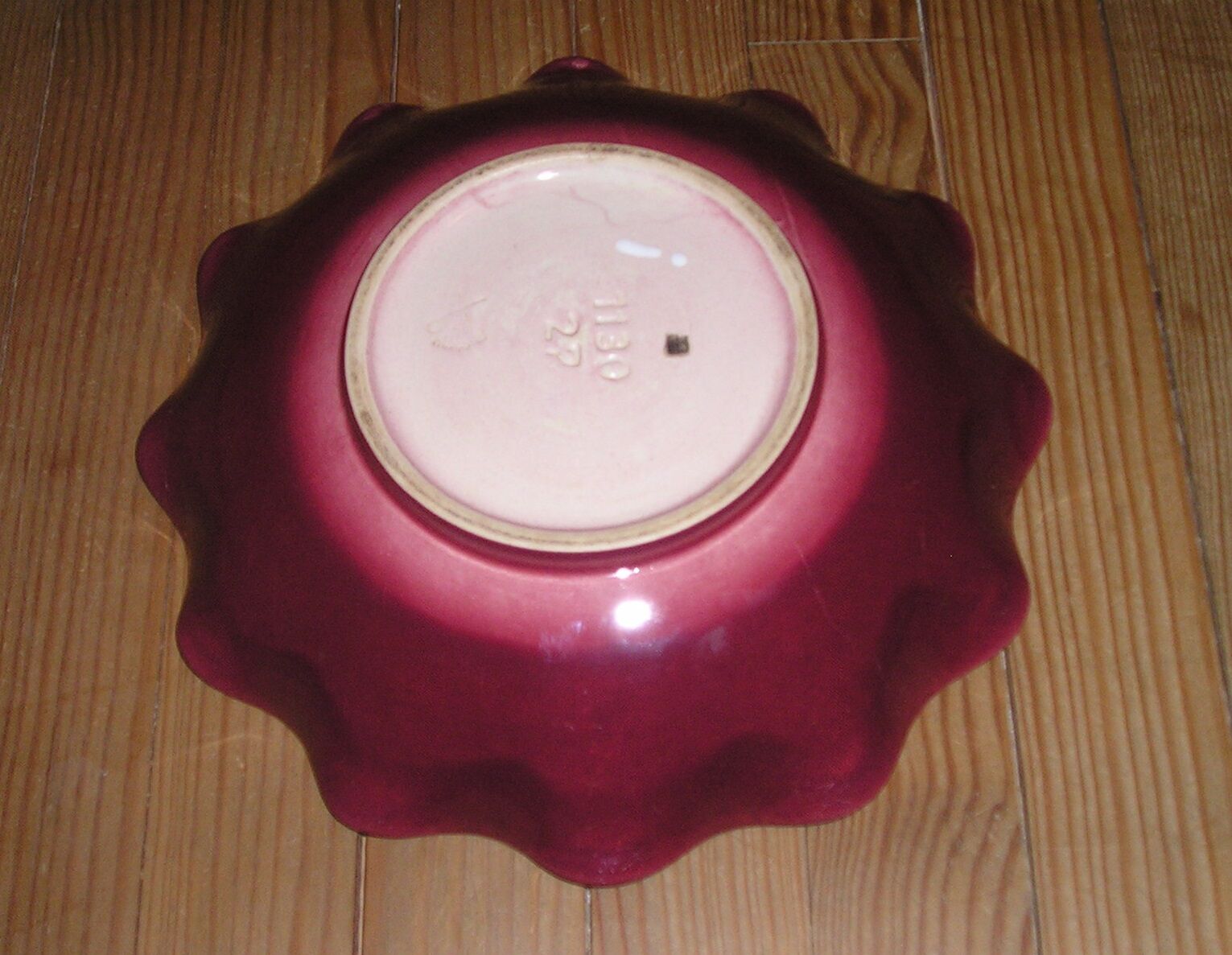 1960 polylopped ceramic fruit cup, Dumler - Breiden HOHR