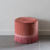 Velvet pouf