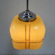 Art Deco hanging lamp with square glass shade