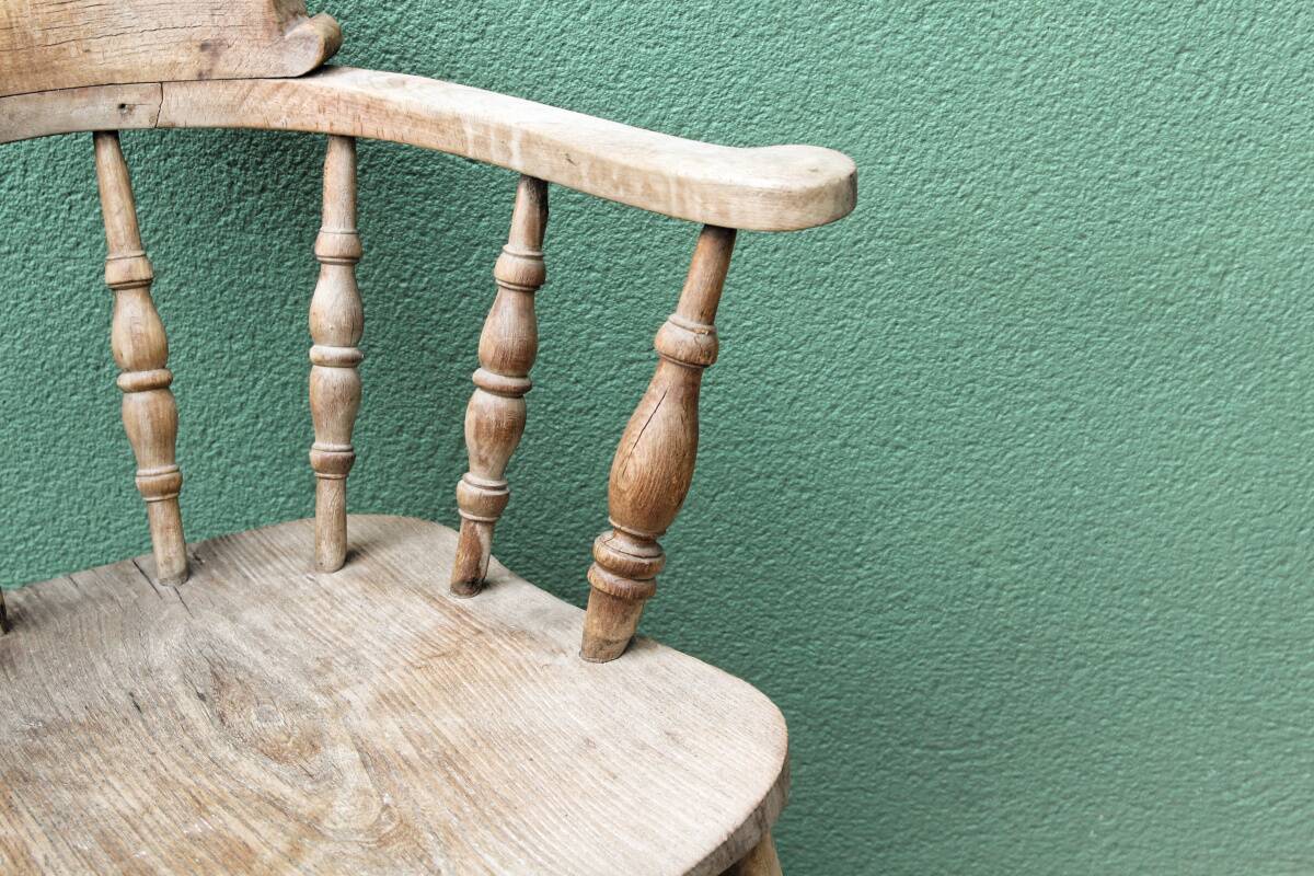 Victorian armchair, called "captain's"