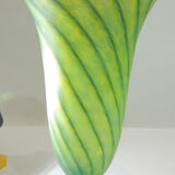 Glass paste vase / vintage