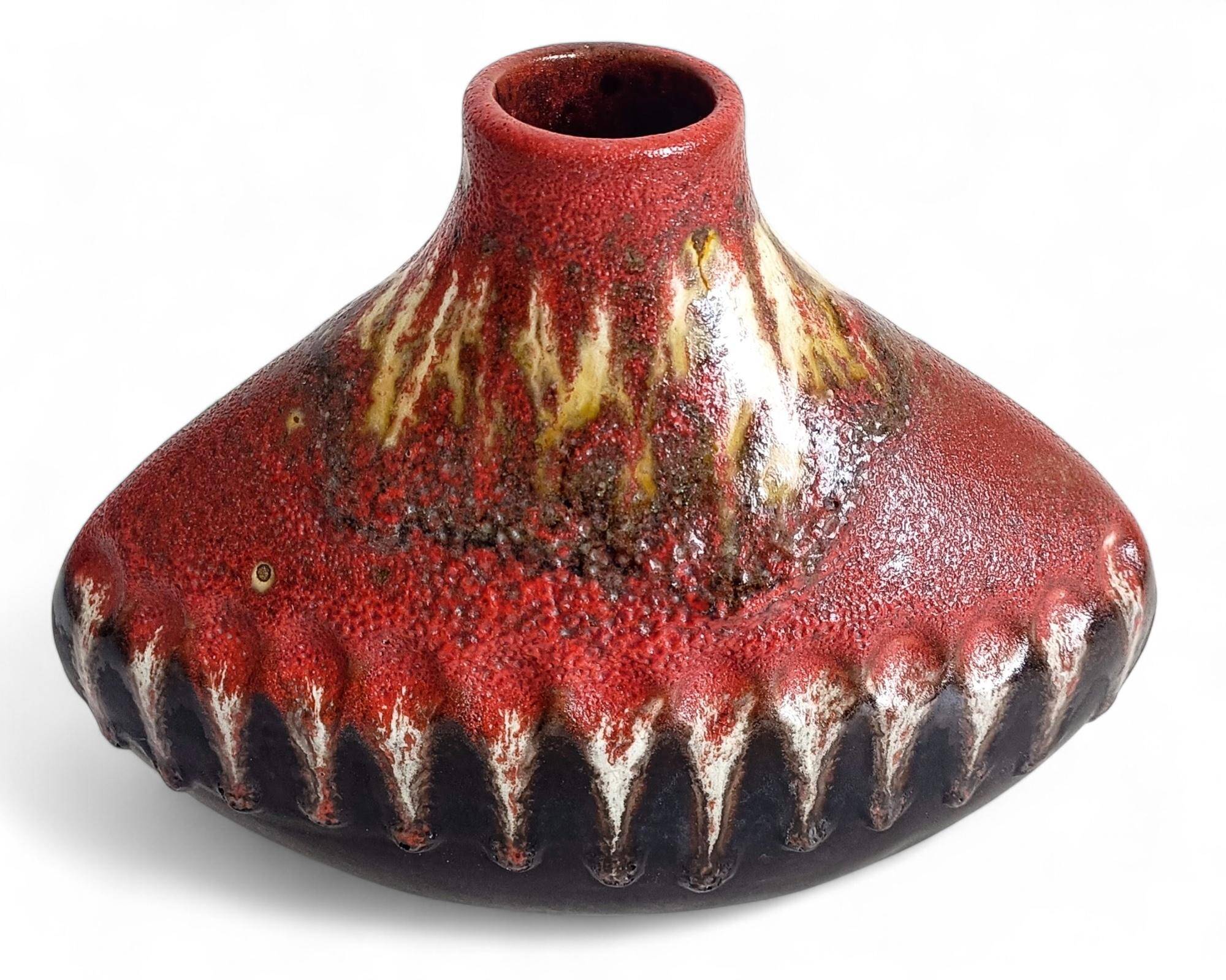 Sculptural West German Ceramic Vase by Carstens Tönnieshof, c. 1950s