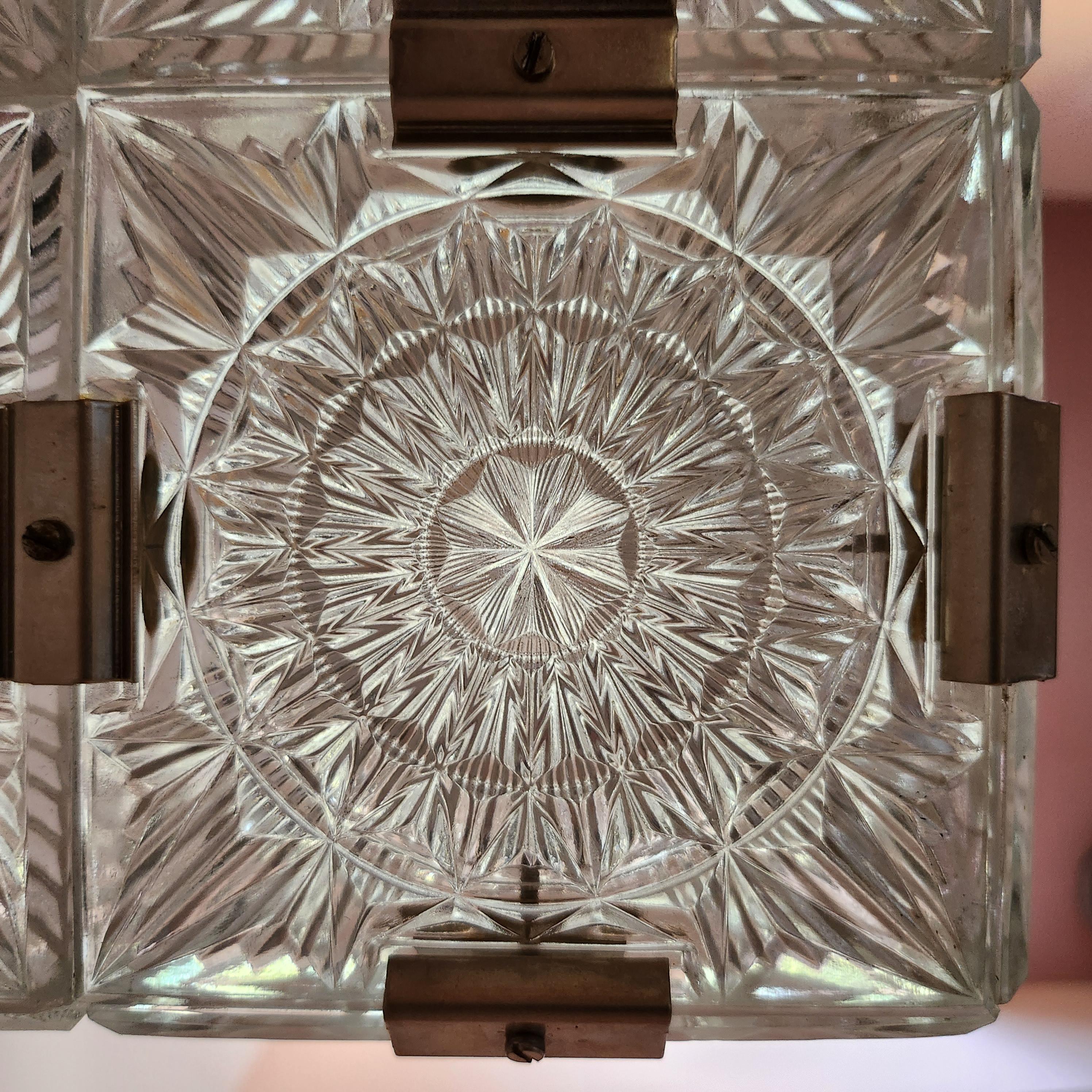 Glass chandelier from the c. 1970