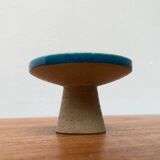 Danish ceramic candlestick from the mid-century by Herman A. Kähler for Hak, 1960s.