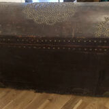 Old 18th century case in studded leather