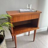 Bedside table vintage feet compass