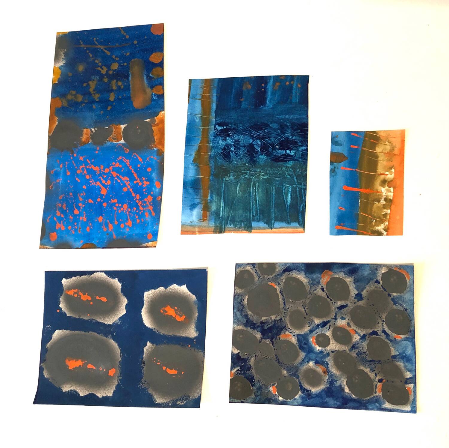 Lot 5 Gouaches on paper