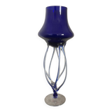 Ancient Medusa Cobalt Blue Cup Vase Jozefina Krosno Octopus Blown Glass