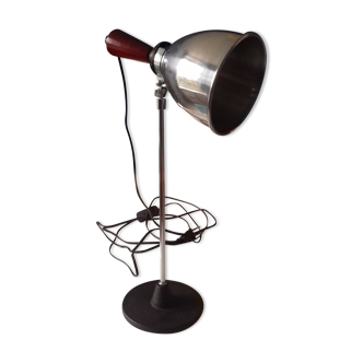 Industrial style lamp aluminum and wood