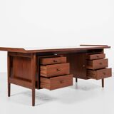 Midcentury Danish desk in teak by Arne Vodder for Sibast 1960s - 180cm