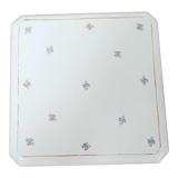 Flowery earthenware trivet