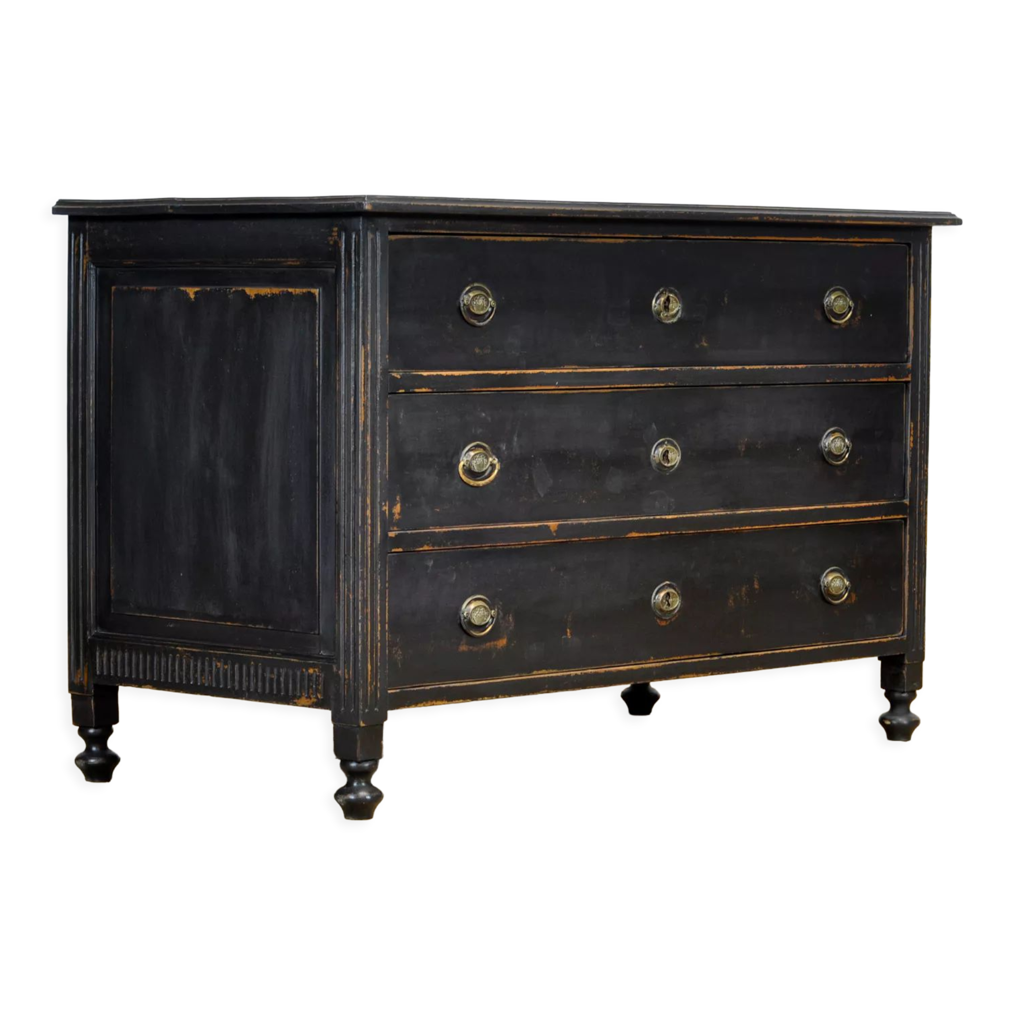 Commode en pin et chêne, vers 1920