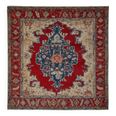 Tapis Oushak en laine noué à la main turc 311 cm x 317 cm